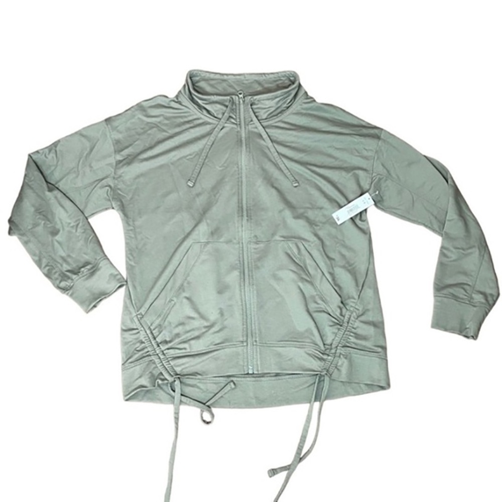 JOE Fresh Green Zip up Sweater Size Large NWT